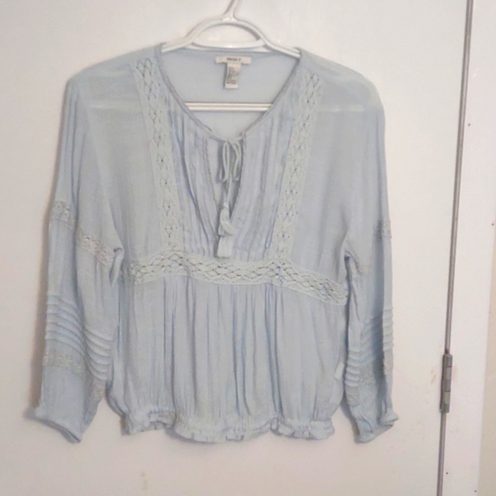 Small Forever 21 peasant blouse.